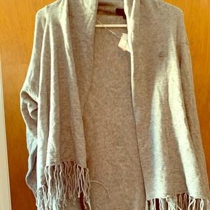 Gray cardigan